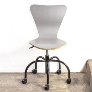 Silla de Escritorio Gris Plata